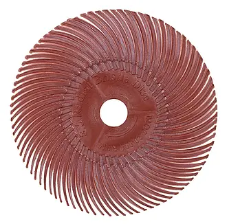 Scotch-Brite Radial Bristle Brush RB-ZB, rot, 76,2 mm x 9,5 mm, P220, Typ C