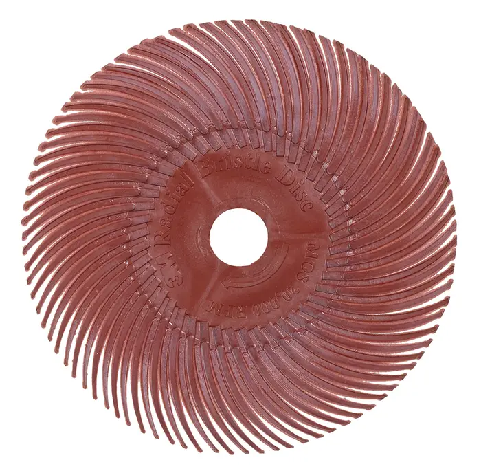Scotch-Brite Radial Bristle Brush RB-ZB, rot, 76,2 mm x 9,5 mm, P220, Typ C