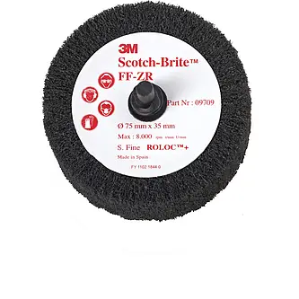 Scotch-Brite Roloc Lamellenbürste FF-ZR, grau, 63 mm x 32 mm, S FIN