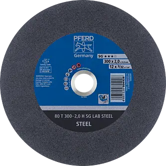PFERD LABOR SG stat. Trennscheiben 80 T 300-2,0 H SG LAB STEEL/32,0