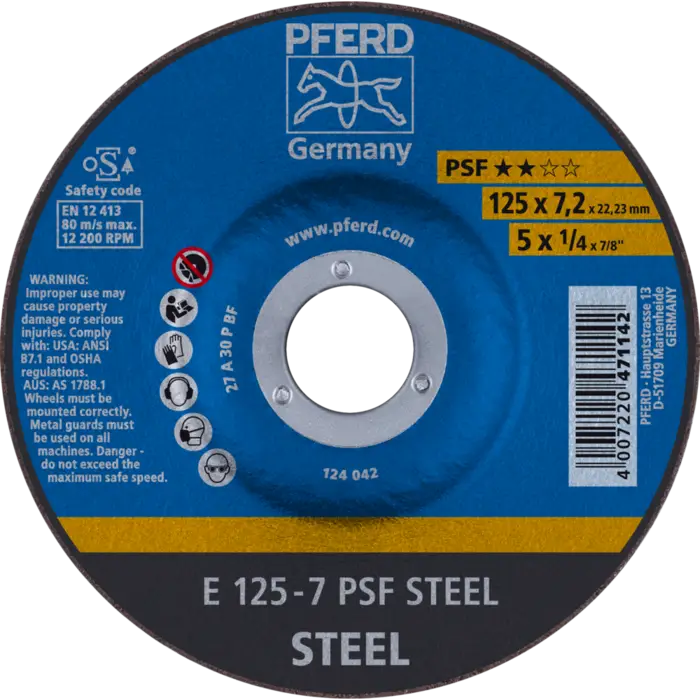 PFERD Schruppscheiben E 125-7 PSF STEEL (5)