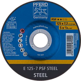 PFERD Schruppscheiben E 125-7 PSF STEEL (5)