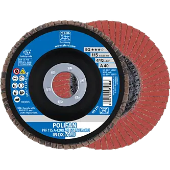 PFERD POLIFAN-Fächerscheiben PFF 115 A-COOL 40 SG INOX+ALU