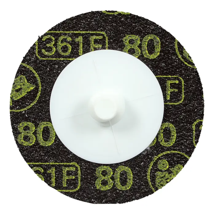 3M Roloc Gewebeschleifscheibe 361F, gelb, 50 mm, P80