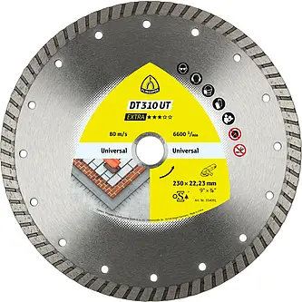 Klingspor - DT 310 UT Diamanttrennscheibe, 230 x 2,5 x 22,23 mm 2,5 x 10 mm, geschlossener Rand Turbo