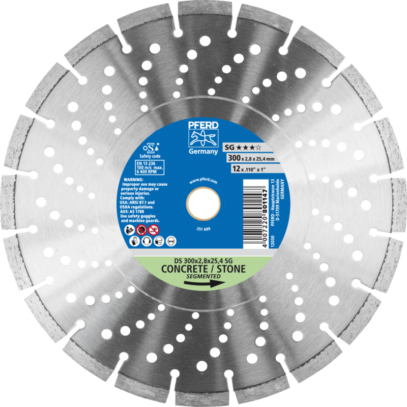PFERD Diamantwerkzeuge für die Bauindustrie DS 300 x 2,8 x 25,4 SG