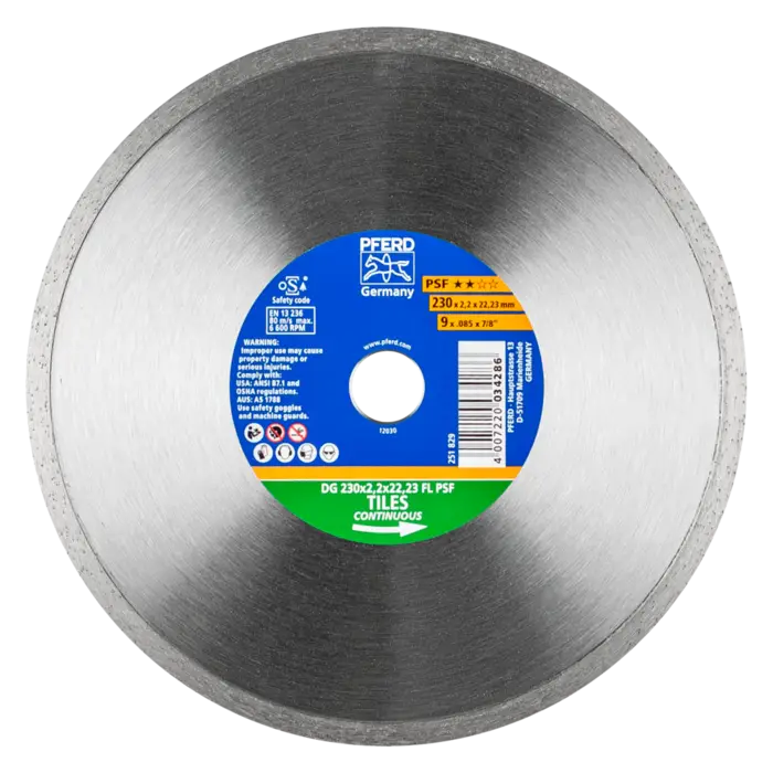 PFERD Diamantwerkzeuge für die Bauindustrie DG 230 x 1,9 x 22,23 FL PSF
