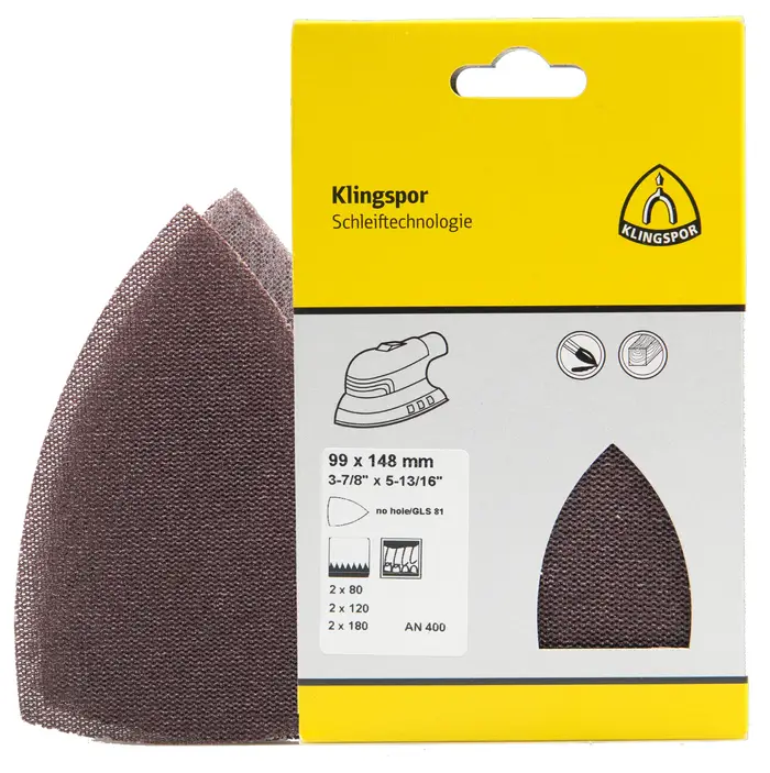 Klingspor - AN 400 Gitterbügeleisen / Set, 99 x 148 mm, SB-verpackt im Reiter