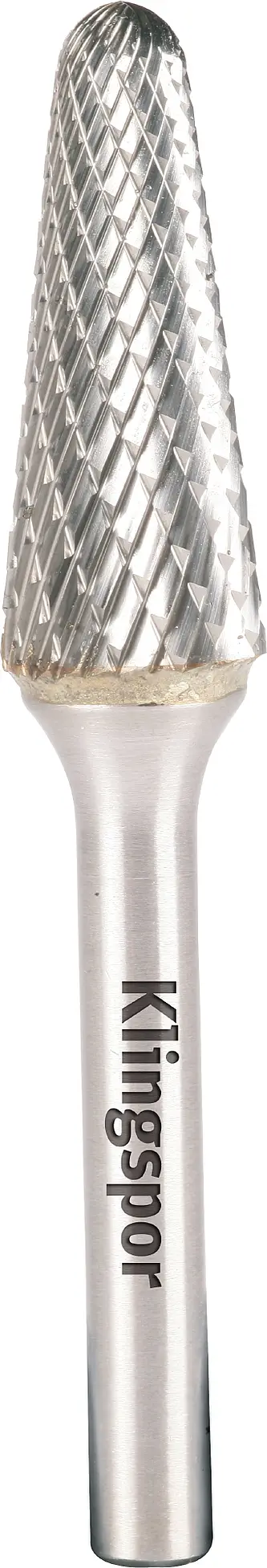Klingspor - HF 100 L Hartmetallfräser, 9,6 x 30 x 6 mm grobe Einfachverzahnung
