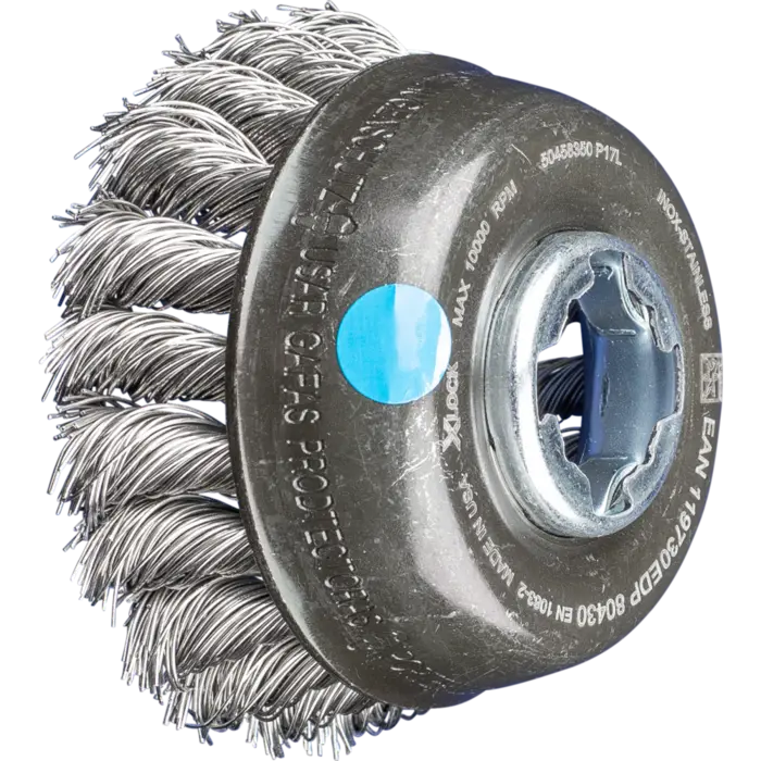 PFERD Topfbürsten mit Gewinde POS TBG 80/X-LOCK INOX 0,50