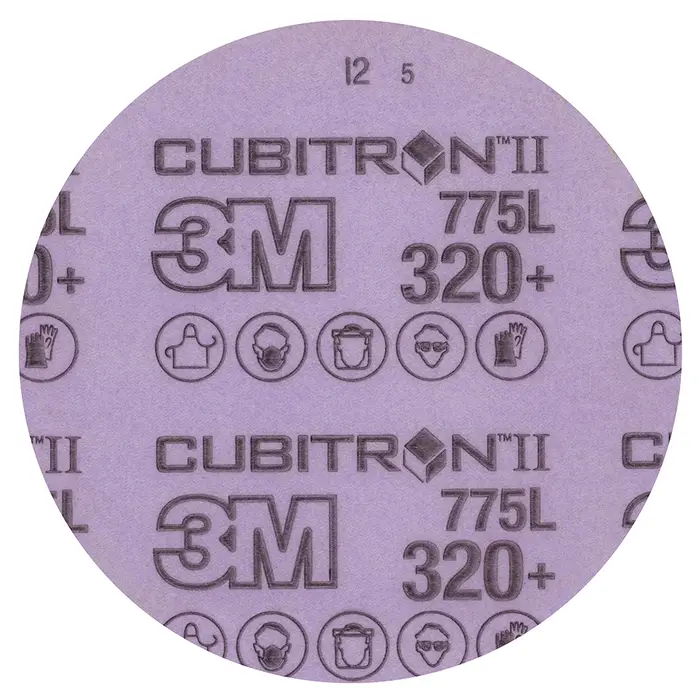 3M Cubitron II Hookit Filmscheibe 775L, 150 mm, 320+, ungelocht