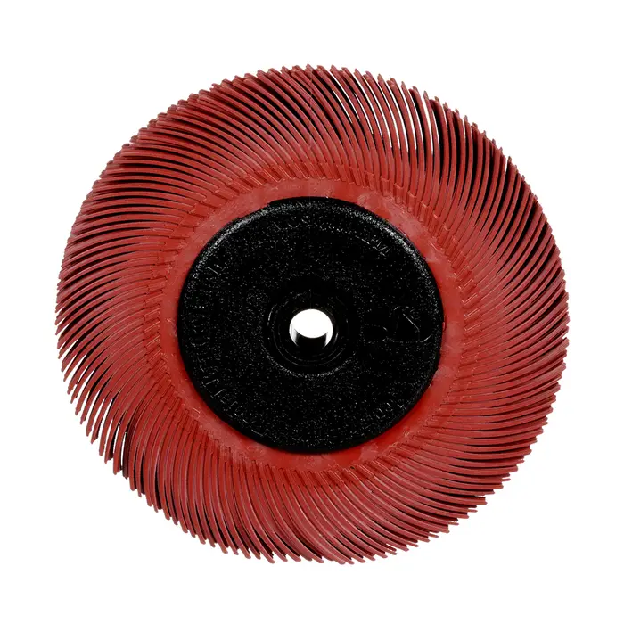 Scotch-Brite Radial Bristle Brush BB-ZB mit Kunststoff-Flansch, rot, 152,4 mm, 12,7 mm, P220, Typ C