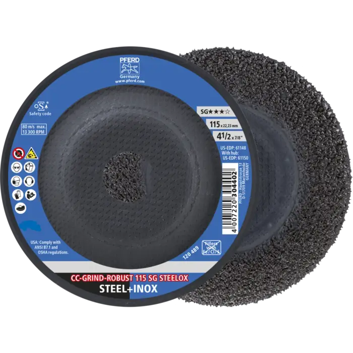 PFERD CC-GRIND (inkl. SOLID, FLEX, STRONG) CC-GRIND ROBUST 115 SG STEELOX