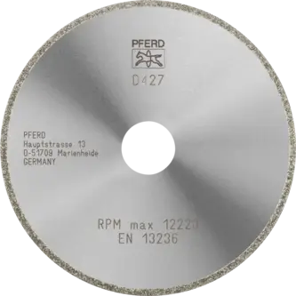 PFERD Dia.- und CBN-Trennwerkzeuge Galvanik D1A1R 125-2-22,23 D 427 GAD