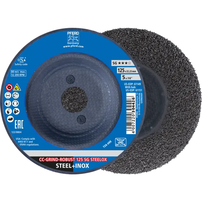 PFERD CC-GRIND (inkl. SOLID, FLEX, STRONG) CC-GRIND ROBUST 125 SG STEELOX