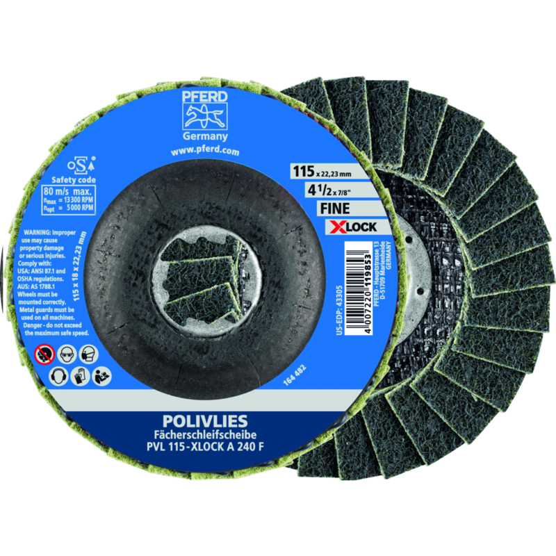 PFERD Vlieswerkzeuge PVL 115-X-LOCK A 240 F