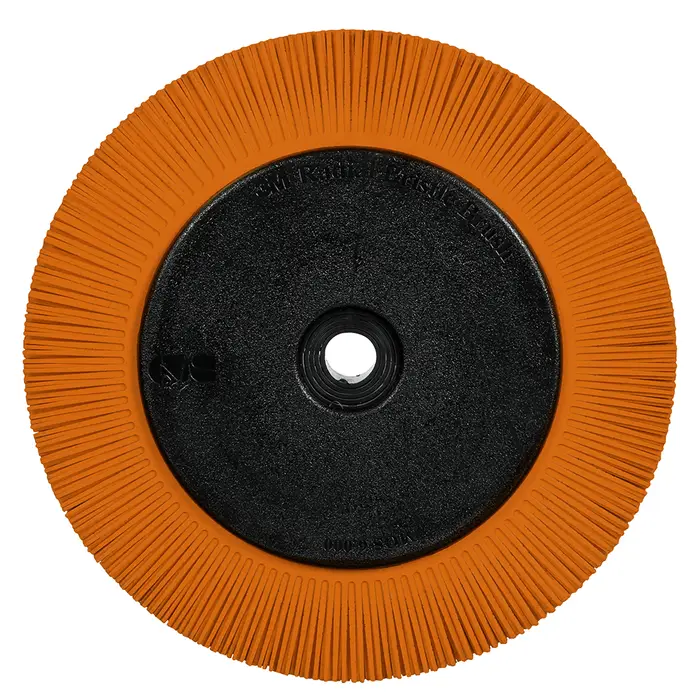 Scotch-Brite Precision Radial Bristle Brush, PN-RB, 80+, 203,2 mm x 25,4 mm x 31,75 mm (8 Zoll x 1 Zoll x 1-1/4 Zoll), Typ S, mit Flansch