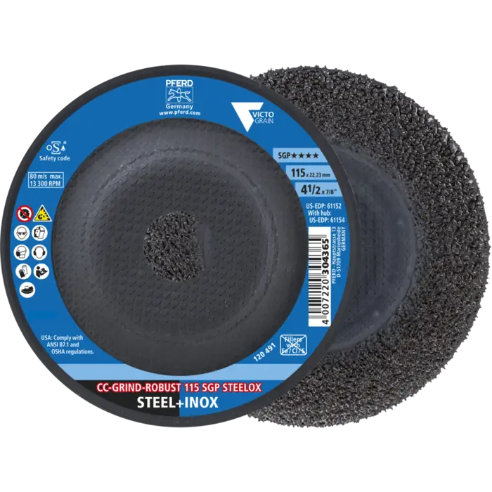 PFERD CC-GRIND (inkl. SOLID, FLEX, STRONG) CC-GRIND ROBUST 115 SGP STEELOX