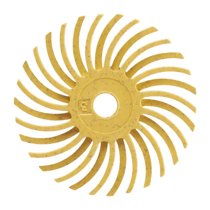 Scotch-Brite Radial Bristle Brush RB-ZB, gelb, 19 mm x 1,58 mm, P80, Typ C