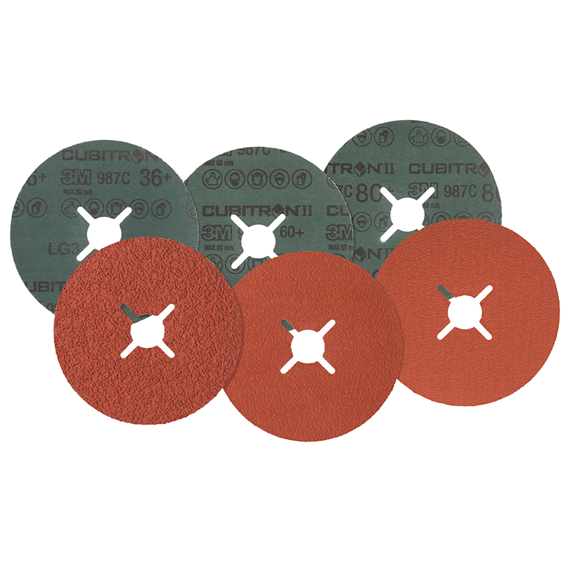 3M Cubitron II Fiberscheibe 987C, 125 mm x 22 mm, 60+