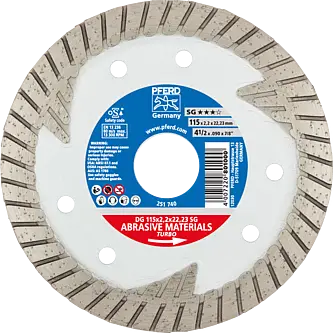 PFERD Diamantwerkzeuge für die Bauindustrie DG 115 x 2,2 x 22,23 SG