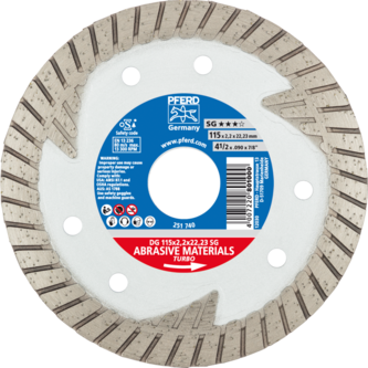 PFERD Diamantwerkzeuge für die Bauindustrie DG 115 x 2,2 x 22,23 SG
