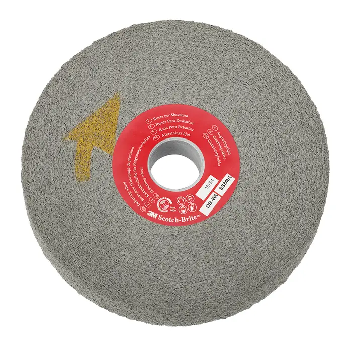 Scotch-Brite Entgratungs-Kompaktscheibe DB-WL, 203,2 mm x 25,4 mm x 76,2 mm, 9S FIN