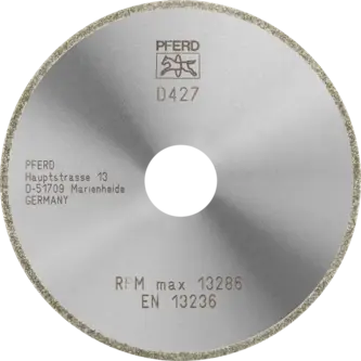 PFERD Dia.- und CBN-Trennwerkzeuge Galvanik D1A1R 115-2-22,23 D 427 GAD