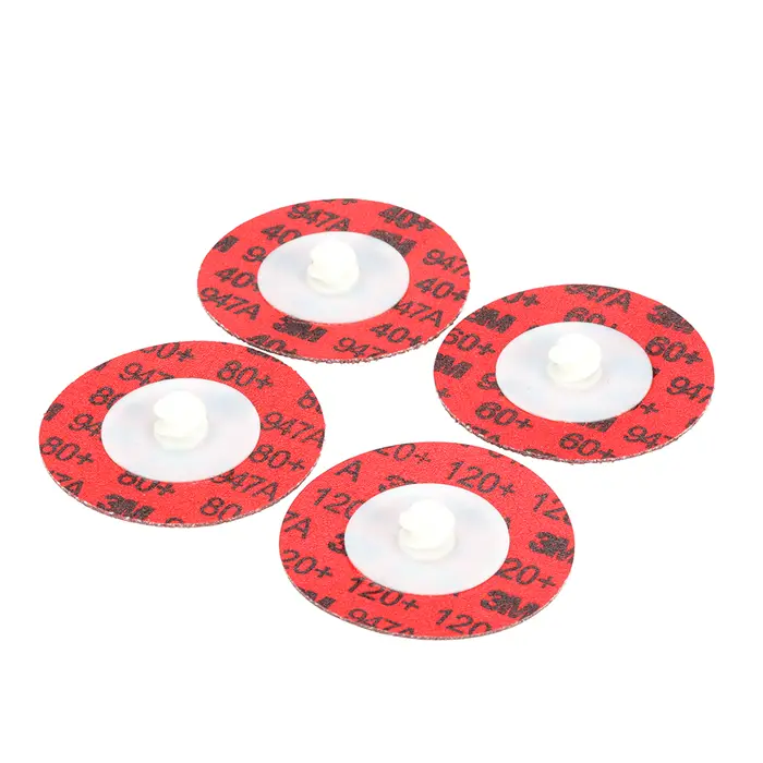 3M Cubitron II Roloc Durable Edge Disc 947A, 40+, X-weight, TSM,Maroon, 2 in, Die RS200PM, 50/Carton, 200 ea/Case
