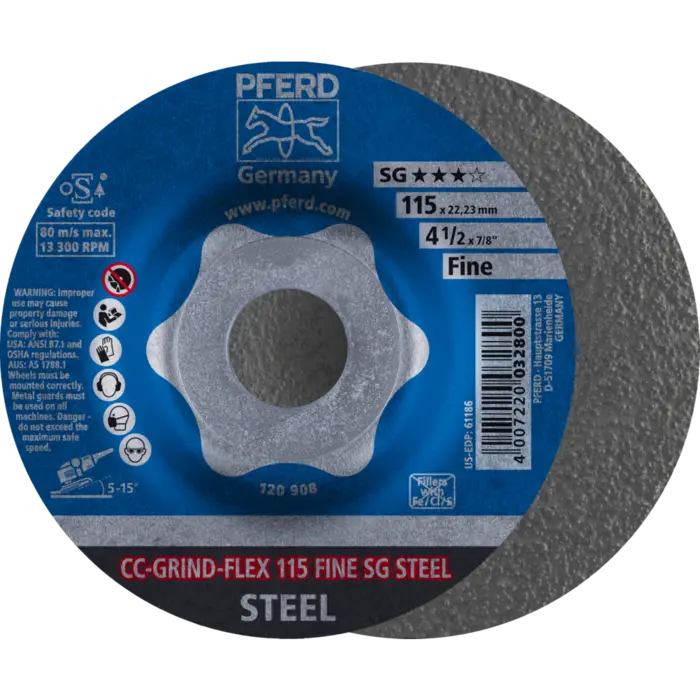 PFERD CC-GRIND (inkl. SOLID, FLEX, STRONG) CC-GRIND FLEX 115 SG STEEL FINE