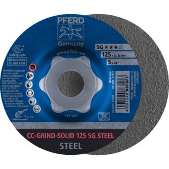 PFERD CC-GRIND (inkl. SOLID, FLEX, STRONG) CC-GRIND SOLID 125 SG STEEL