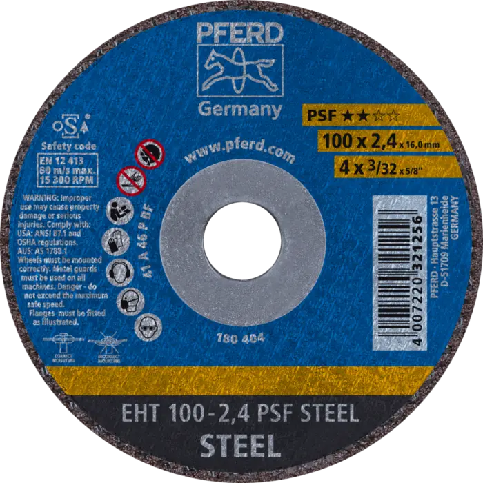 PFERD Trennscheiben EHT 100-2,4 PSF STEEL/16,0