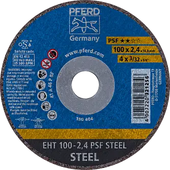 PFERD Trennscheiben EHT 100-2,4 PSF STEEL/16,0