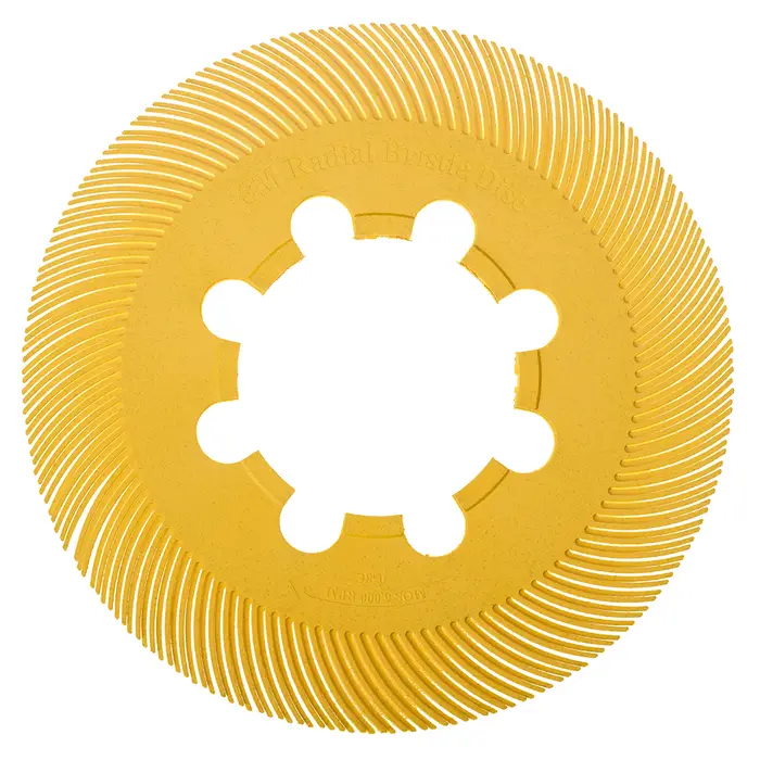 Scotch-Brite Radial Bristle Brush BB-ZB Einzelsegment, gelb, 193,5 mm, P80, Typ C (Nachfüllpackung)