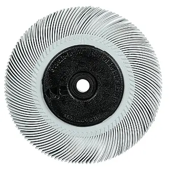 Scotch-Brite Precision Radial Bristle Brush, PN-RB, 120+, 193,675 mm x 25,4 mm x 31,75 mm (7-5/8 Zoll x 1 Zoll x 1-1/4 Zoll), Typ C, mit Flansch