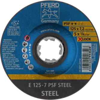 PFERD Schruppscheiben E 125-7 PSF STEEL/X-LOCK