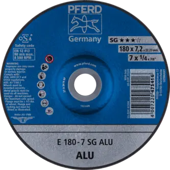 PFERD Schruppscheiben E 180-7 SG ALU