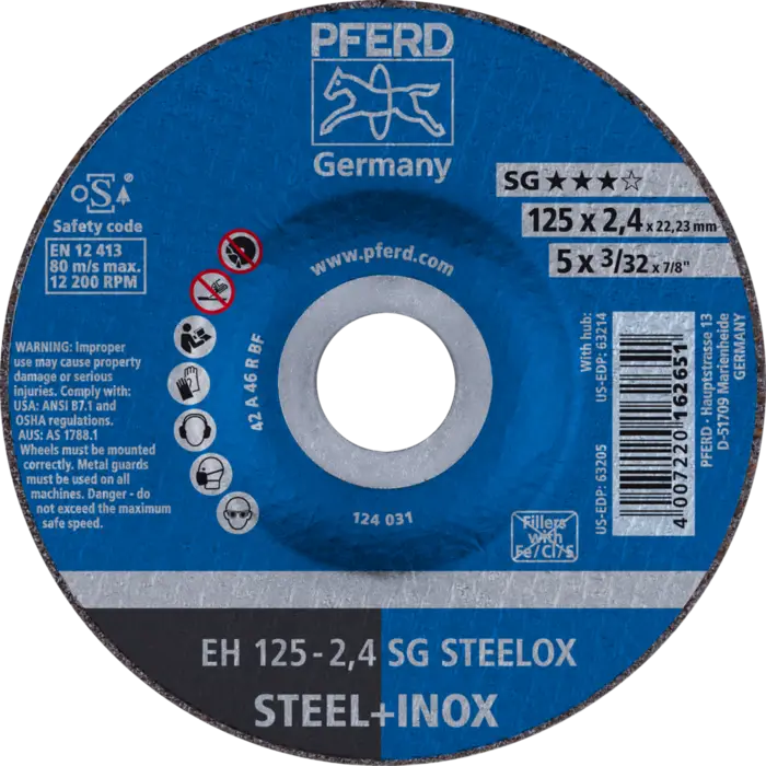 PFERD Trennscheiben EH 125-2,4 SG STEELOX