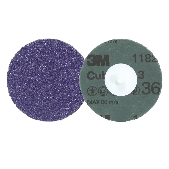 3M Cubitron 3 Roloc Fiberscheibe 1182C, 36+, TR, Purple, 76 mm, 50/Carton, 200 ea/Case
