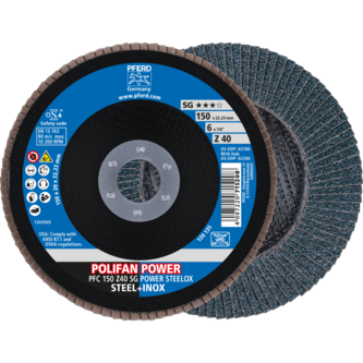 PFERD POLIFAN-Fächerscheiben PFC 150 Z 40 SG POWER STEELOX