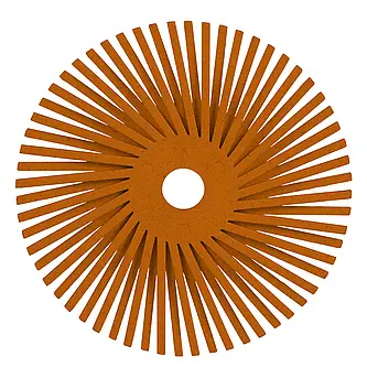 Scotch-Brite Precision Radial Bristle Brush, PN-RB, 80+, 76,2 mm x 9,525 mm (3 Zoll x 3/8 Zoll), Typ A,