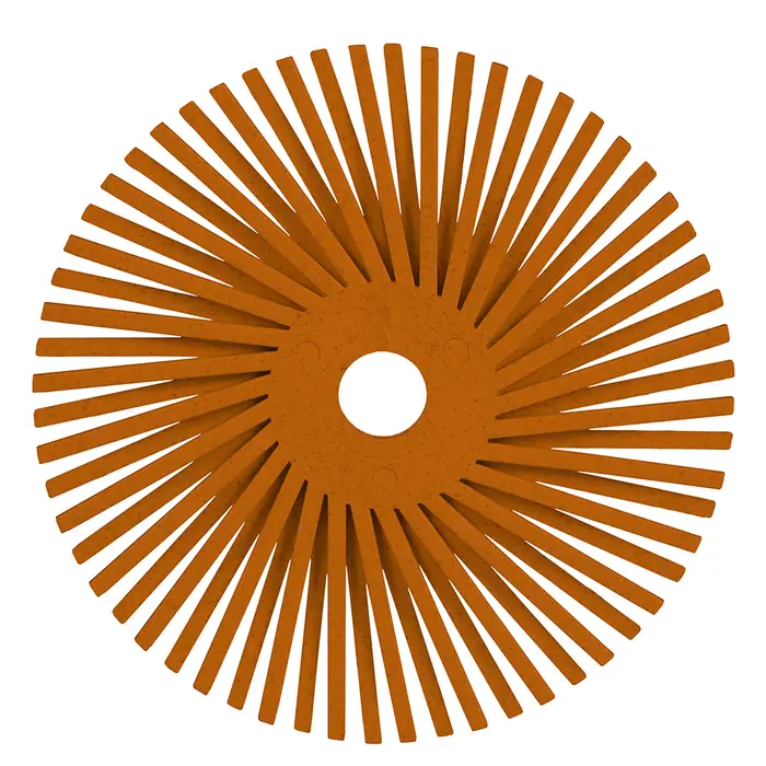 Scotch-Brite Precision Radial Bristle Brush, PN-RB, 80+, 76,2 mm x 9,525 mm (3 Zoll x 3/8 Zoll), Typ A,