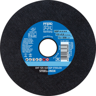 PFERD Trennscheiben EHT 125-0,8 SGP STEELOX