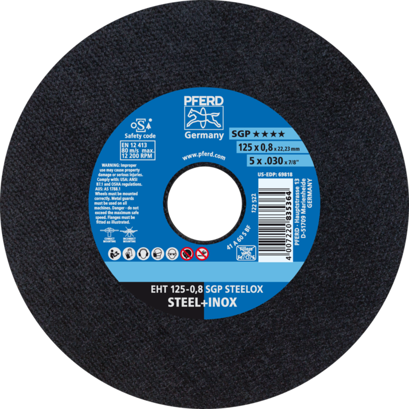 PFERD Trennscheiben EHT 125-0,8 SGP STEELOX