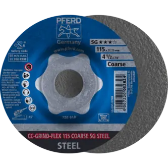PFERD CC-GRIND (inkl. SOLID, FLEX, STRONG) CC-GRIND FLEX 115 SG STEEL COARSE
