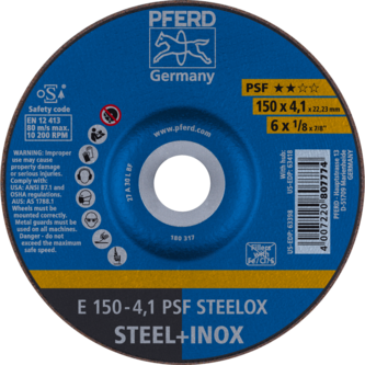 PFERD Schruppscheiben E 150-4,1 PSF STEELOX