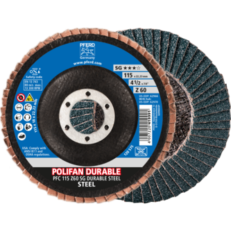 PFERD POLIFAN-Fächerscheiben PFC 115 Z60 SG DURABLE STEEL