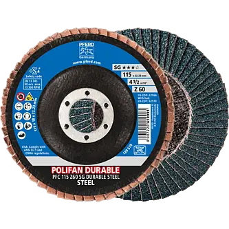 PFERD POLIFAN-Fächerscheiben PFC 115 Z60 SG DURABLE STEEL