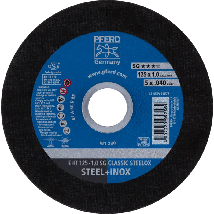 PFERD Trennscheiben EHT 125-1,0 SG CLASSIC STEELOX