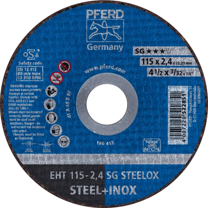 PFERD Trennscheiben EHT 115-2,4 SG STEELOX